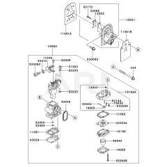 Carburettor for Kawasaki KCL525AC
