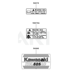 Kawasaki KCL525AC Label