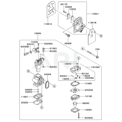Carburettor for Kawasaki KCL600A