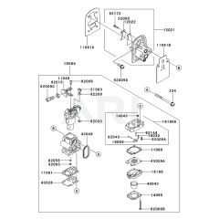 Carburettor for Kawasaki KCS525A