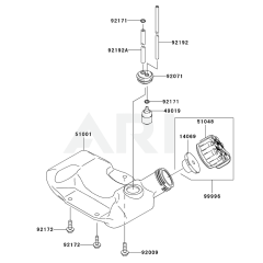 Fuel Tank & Valve for Kawasaki