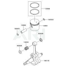 Piston/Crankshaft for KCS525AC