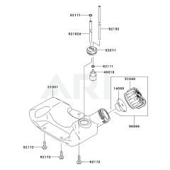 Fuel Tank & Valve for KCS600A