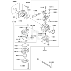 Carburettor for KEL26A Edgers