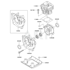 Cylinder & Crankcase for KEL26A
