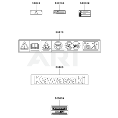 Kawasaki KEL27B Edger Label