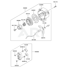 Starter for Kawasaki KEL27BC