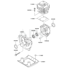 Cylinder/Crankcase for KGT26AC