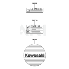 Kawasaki KGT26AC Label