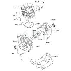 Cylinder/Crankcase for KGT27B