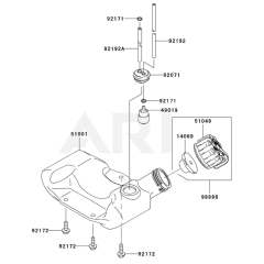Fuel Tank & Valve for KGT27C