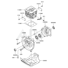 Cylinder/Crankcase for KGT35A