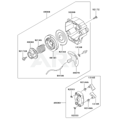 Starter for Kawasaki KGT35B
