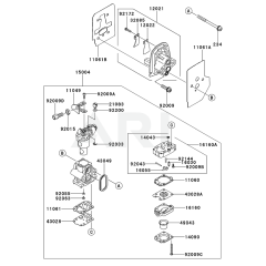 Carburettor for Kawasaki KGT35B