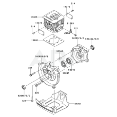 Cylinder/Crankcase for KGT35B