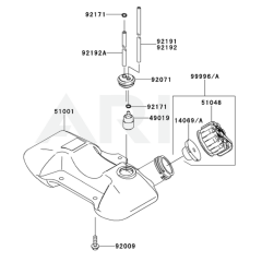 Fuel Tank & Valve for KGT35B