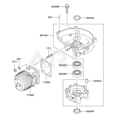 Cylinder/Crankcase for KHD600A