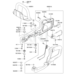 Kawasaki KHD600A Handle