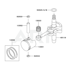Piston & Crankshaft for KHD600B