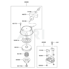 Starter for Kawasaki KHD600B