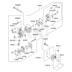 Carburettor for Kawasaki KHD600B