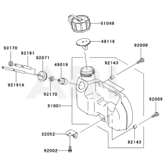 Fuel Tank & Valve for KHD600B