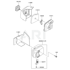 Air Filter & Muffler for KHDS600A