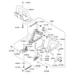 Pipe, Handle & Guard for KHDS600A
