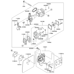 Carburettor for Kawasaki KHDS600A