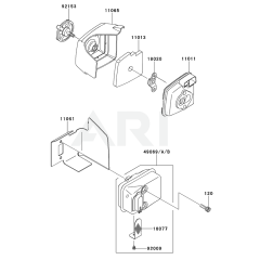 Air Filter & Muffler for KHDS750A