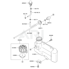 Fuel Tank & Valve for KHDS750A
