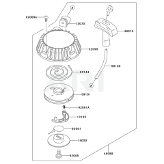 Starter for Kawasaki KHS1100A