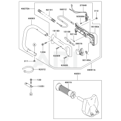 Kawasaki KHS1100A Handle