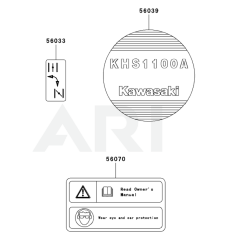 Kawasaki KHS1100A Label