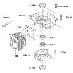 Cylinder/Crankcase for KHS1100B