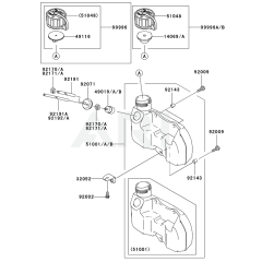 Fuel Tank & Valve for KHS1100B