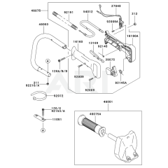 Kawasaki KHS1100B Handle