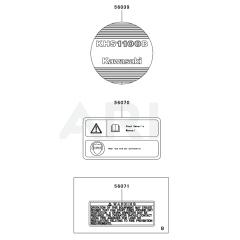 Kawasaki KHS1100B Label