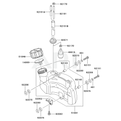 Fuel Tank & Valve for KHS750A