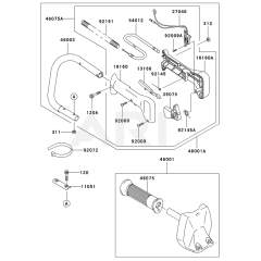 Kawasaki KHS750A Handle