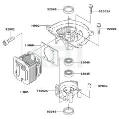 Cylinder/Crankcase for KHS750B