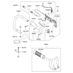 Handle for Kawasaki KHS750B