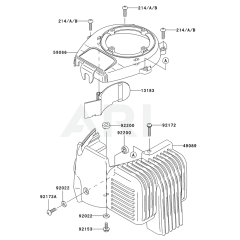 Kawasaki KHS750BC Cooling Parts