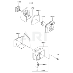 Air Filter & Muffler for KHSS1100A