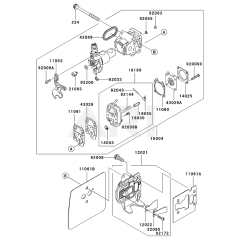 Carburettor for Kawasaki KHSS1100A