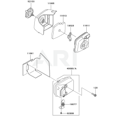 Air Filter & Muffler for KHSS750A