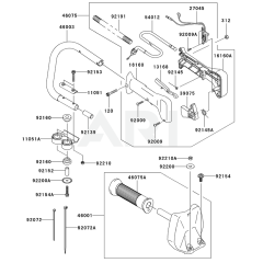 Pipe, Handle & Guard for KHSS750A