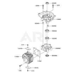 Cylinder/Crankcase for KHSS750A