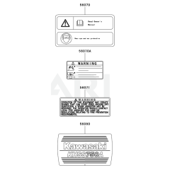Kawasaki KHSS750A Label