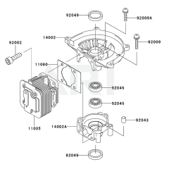 Cylinder / Crankcase for KHT600D